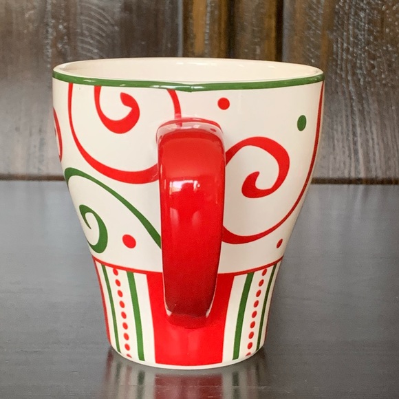 Pier 1 Imports Christmas Stripes Ironstone Mug - Picture 5 of 9